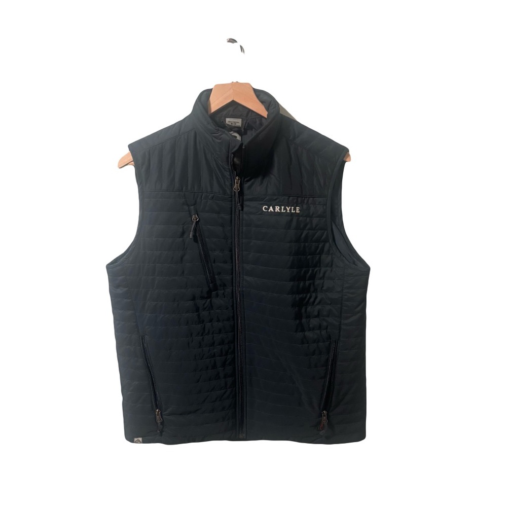 Men's Black Quilted Vest medium